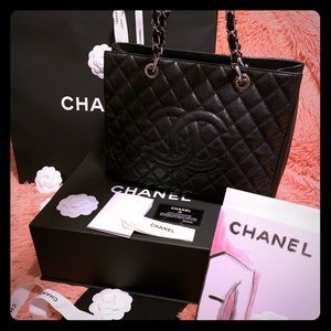 Chanel GST in Black Caviar Leather